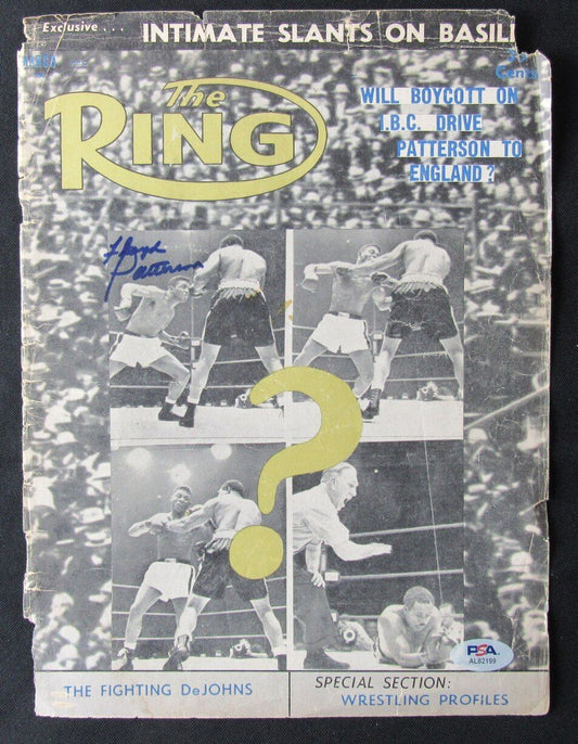 Floyd Patterson Boxer Autographed Vintage Magazine Photo PSA/DNA 177066