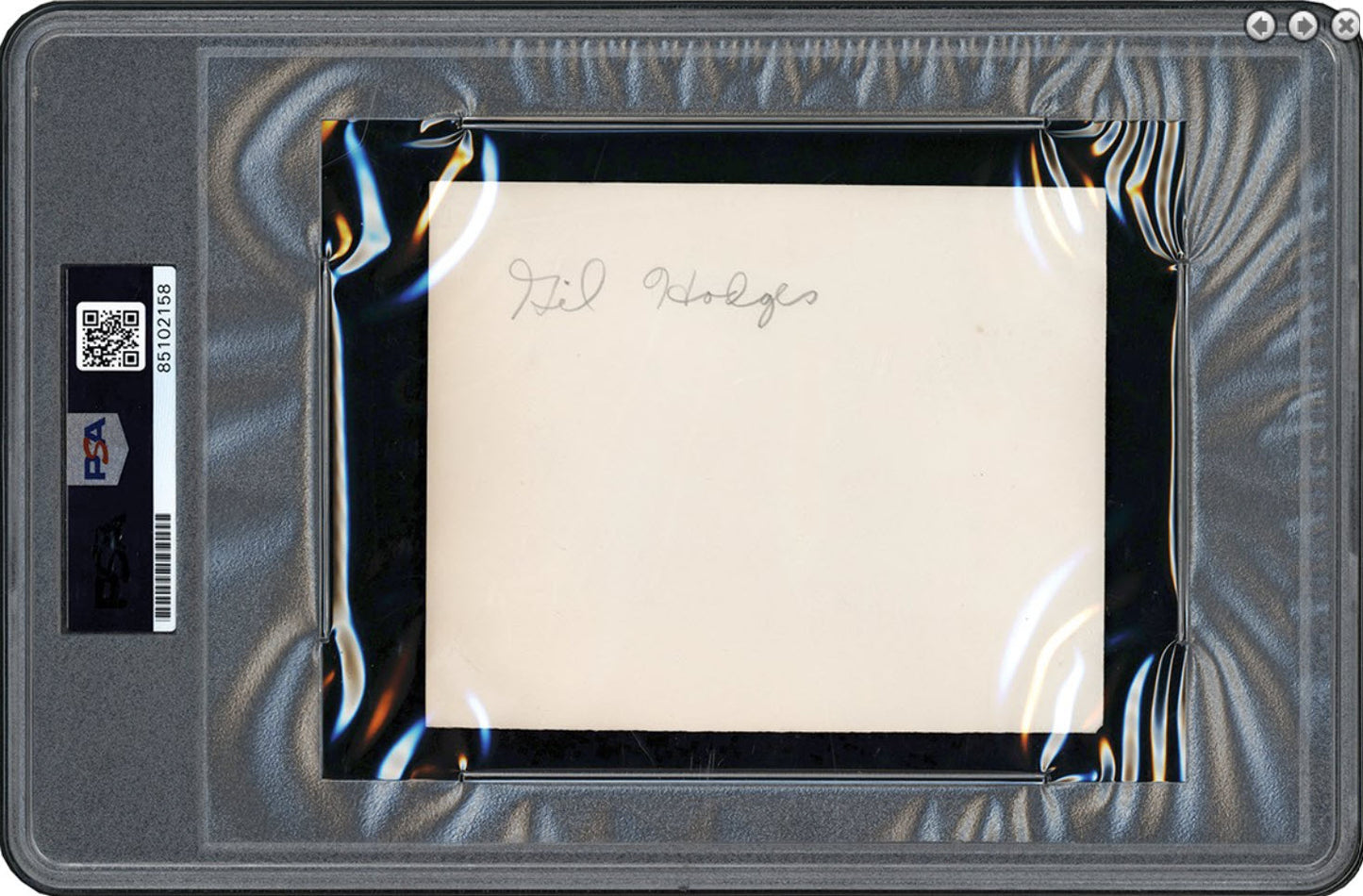 Gil Hodges HOF Signed Vintage 4x5 Photograph LA Dodgers PSA/DNA 188253