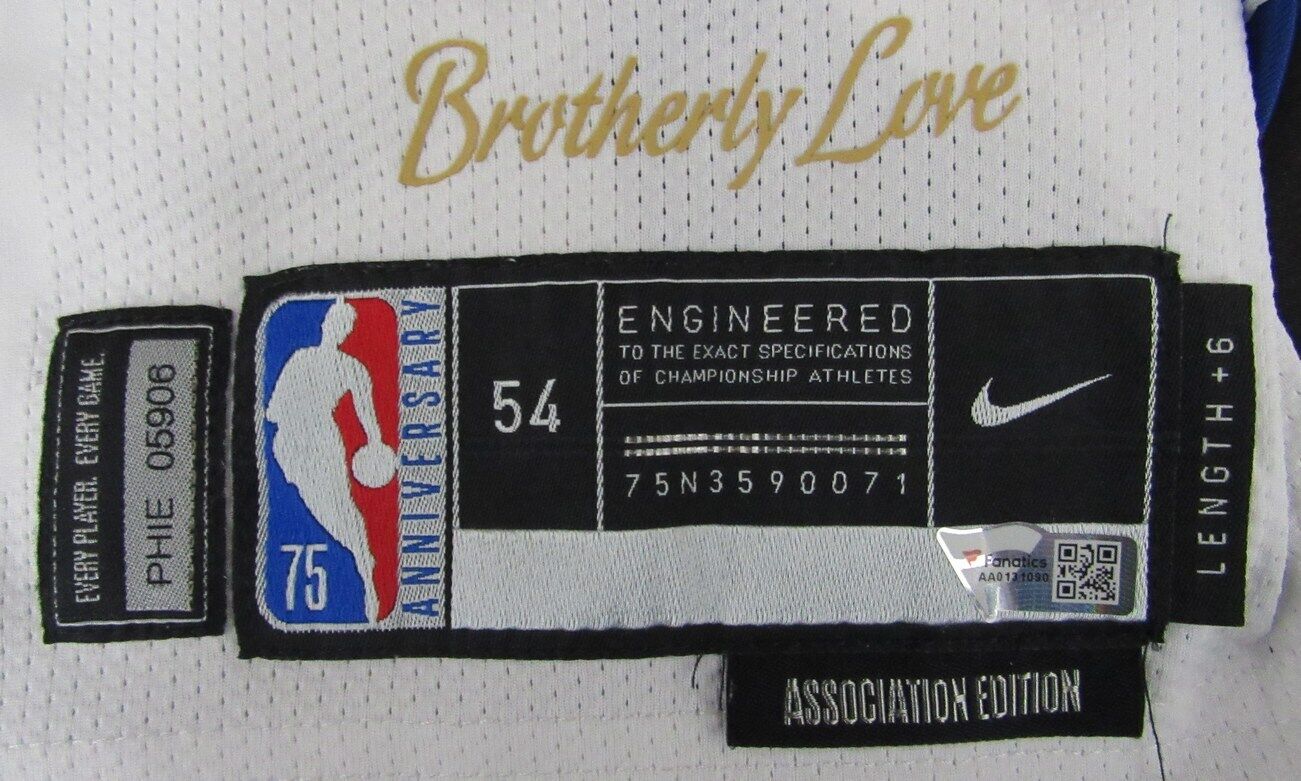 2022 Joel Embiid 76ers Game Worn/Used White Nike Jersey Fanatics 178035