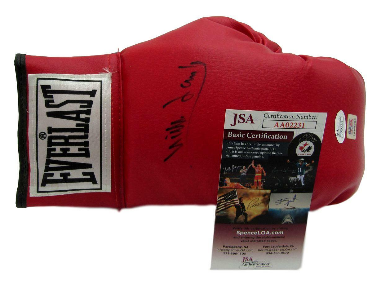 Mills Lane Signed/Autographed Red Right Hand Boxing Glove JSA 143813