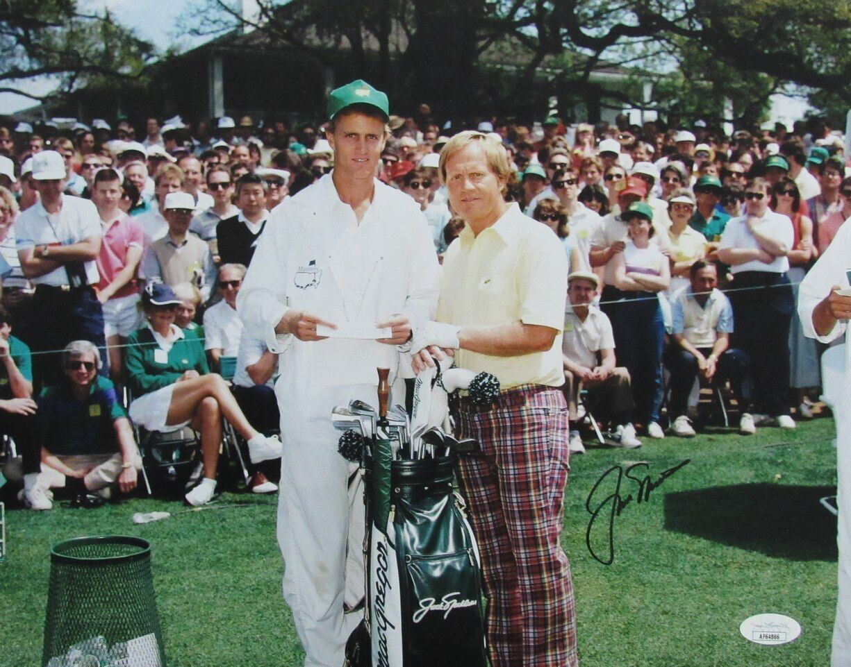 Jack Nicklaus Autographed 11x14 Photo MASTERS PGA Champ JSA