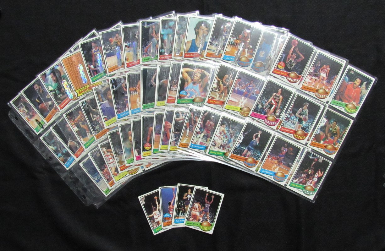 1979-80 TOPPS Basketball Complete Set (132) Erving Maravich Abdul-Jabbar 190308