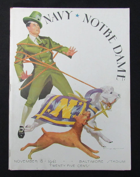 11/ 8/1941 Navy vs. Notre Dame College Program 185948