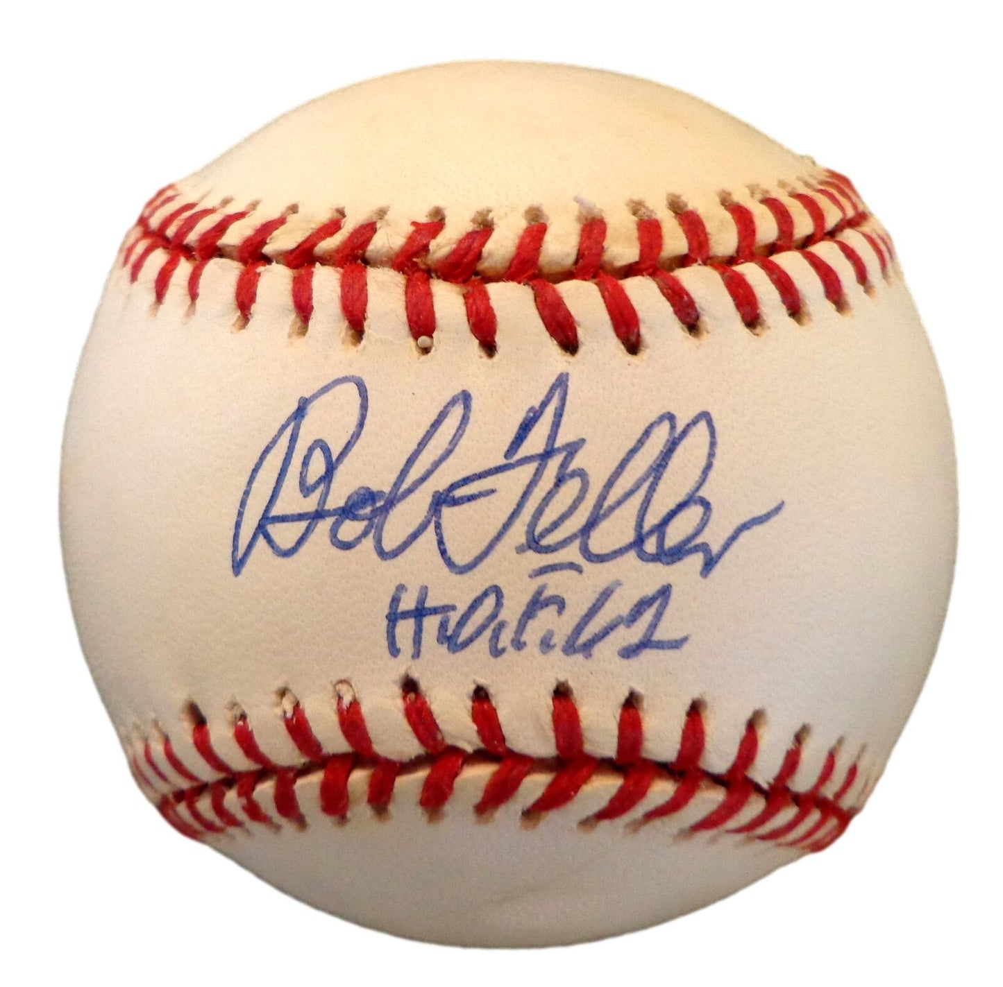 Bob Feller HOF Autographed/Inscribed OAL Baseball Cleveland Indians JSA 180399