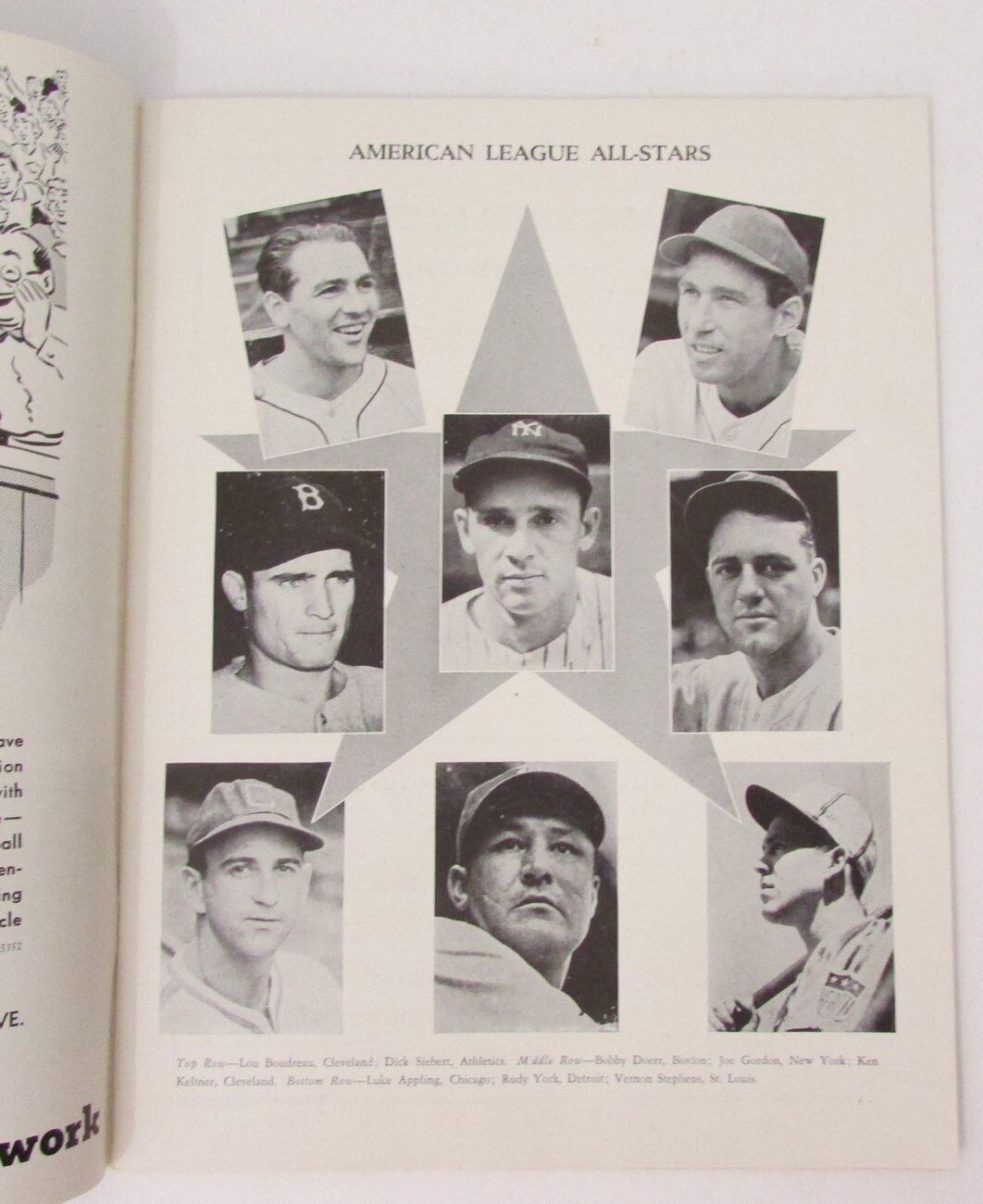 1943 Baseball All-Star Game Program Vintage Rare Shibe Park Philadelphia 155900