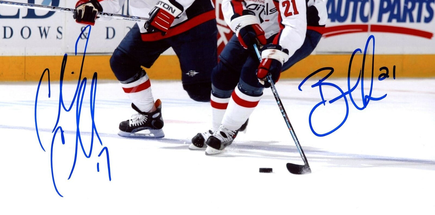 Chris Clark/Brooks Laich Capitals Dual-Signed/Autographed 8x10 Photo 153326