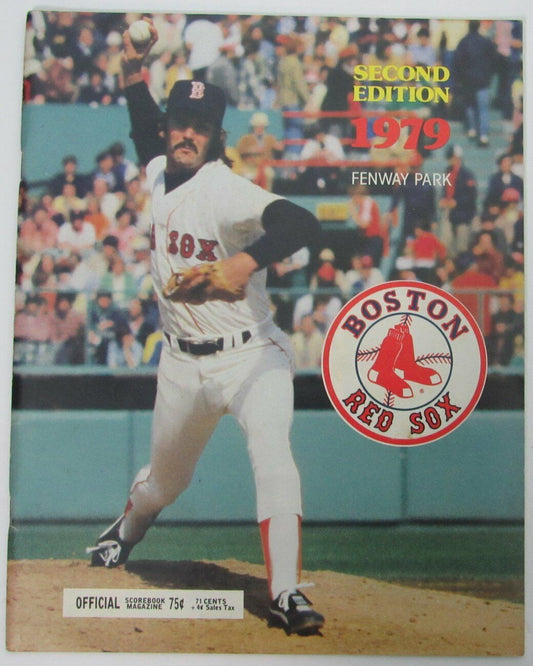 1979 Boston Red Sox vs. Indians Official Program Dennis Eckersly 153258