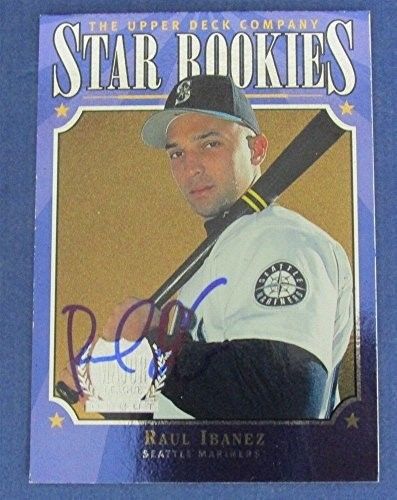 Raul Ibanez Mariners Signed 1996 Upper Deck Star Rookies Baseball Card #233