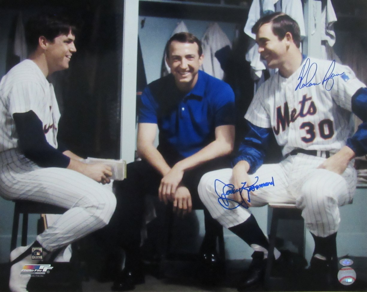 Nolan Ryan HOF/Jerry Koosman Dual-Signed 16x20 Photo NY Mets MLB Holo 190524