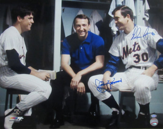 Nolan Ryan HOF/Jerry Koosman Dual-Signed 16x20 Photo NY Mets MLB Holo 190524