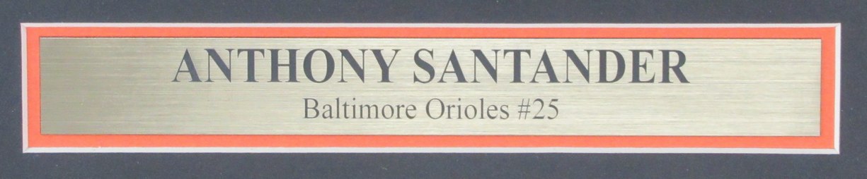 Anthony Santander Signed 11x14 Photo Baltimore Orioles Framed Beckett 186398