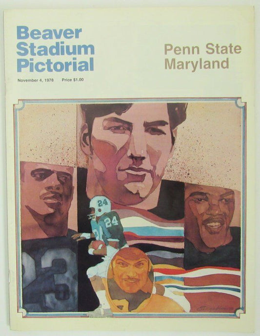 1978 Penn State Nittany Lions vs. Maryland Football Program 138626