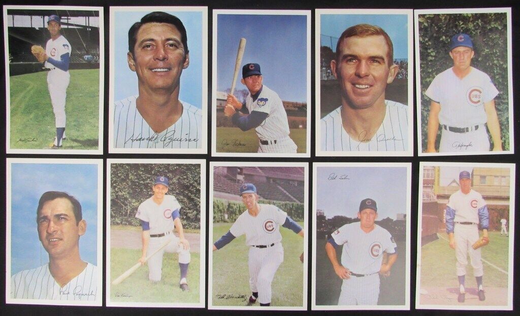 1969 Chicago Cubs Team Set of (20) Jewell Tea 6x9 Photos Banks/Jenkins 180861