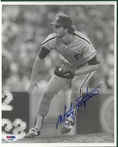 MARTY BYSTROM Phillies Signed 8x10 Photo PSA/DNA