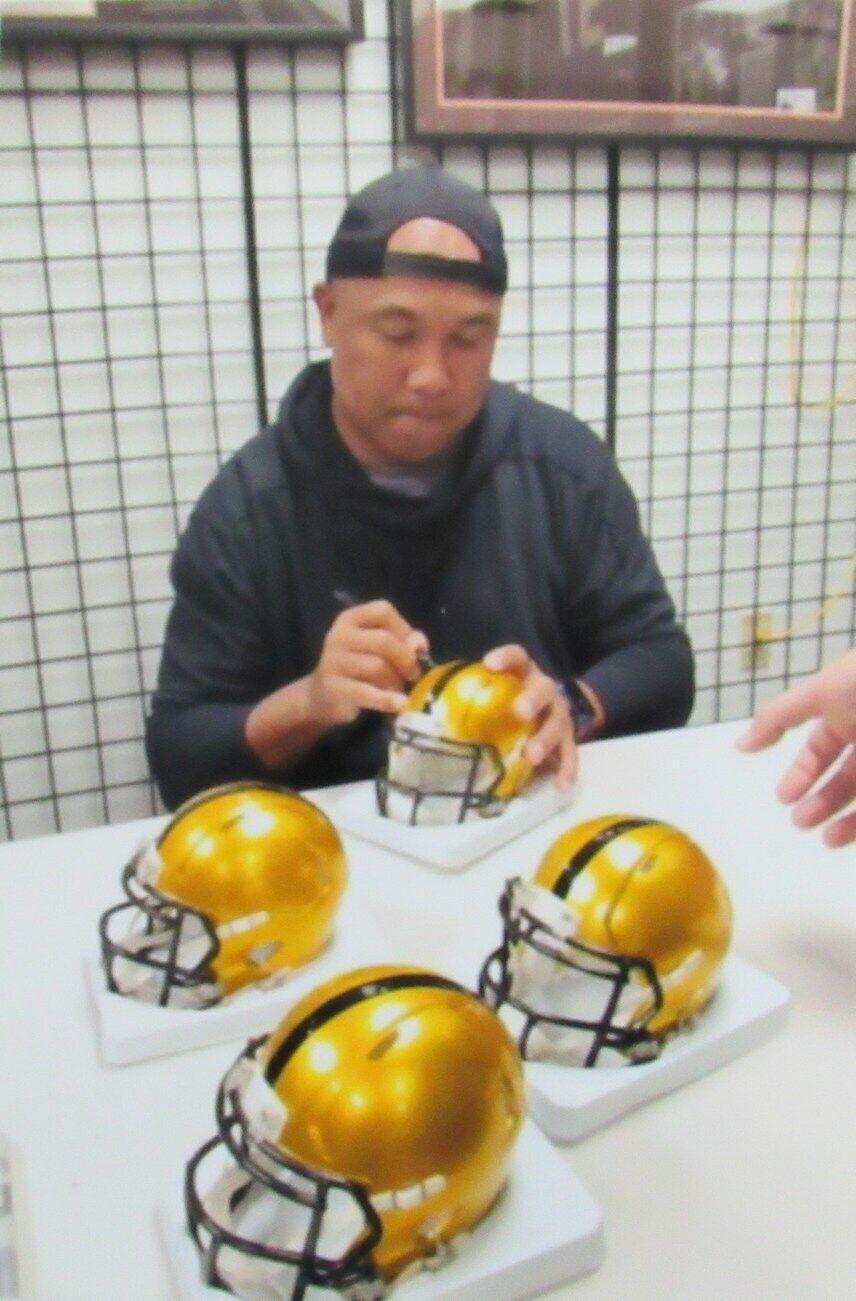 Hines Ward Signed/Auto Steelers Speed Flash Gold Mini Helmet PSA/DNA 165462