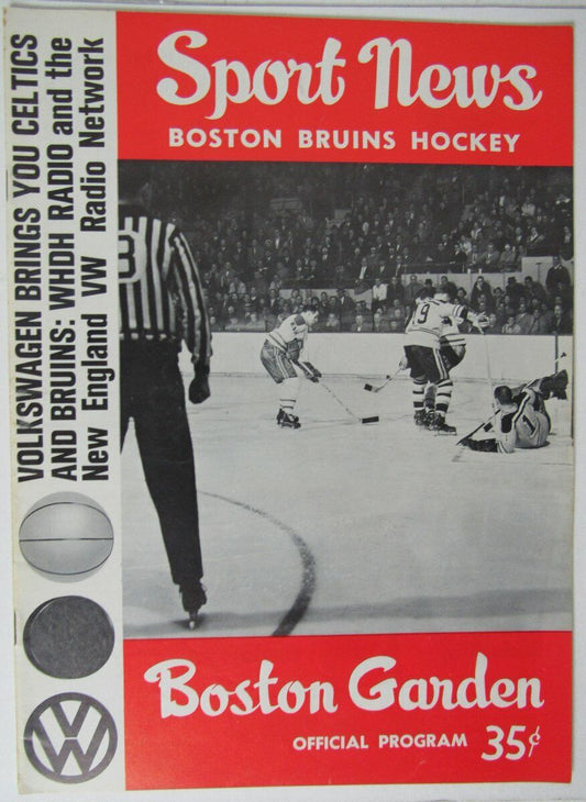 Boston Bruins NHL Hockey Program vs. Toronto Maple Leafs 11/7/63 146228