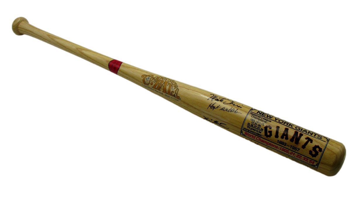 NY Giants Multi-Autographed by 11 Cooperstown Baseball Bat Irvin Wilhelm 179699