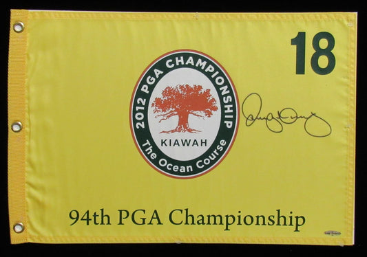 Rory Mcllroy signed 2012 PGA Championship Kiawah Golf Flag Upper Deck 188609