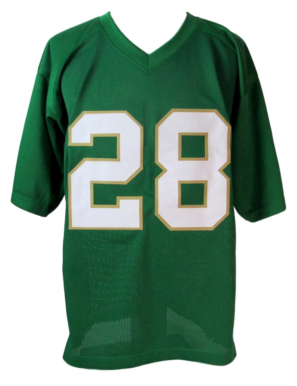 Rocky Bleier University of Notre Dame Signed/Inscribed Green Jersey JSA 147464