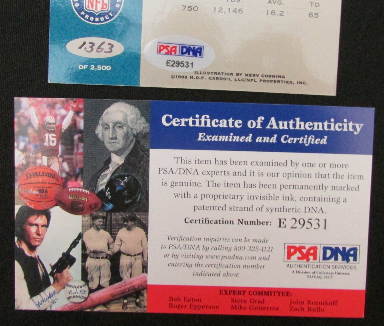 Charlie Joyner San Diego Chargers HOF Signed Postcard PSA/DNA 151109