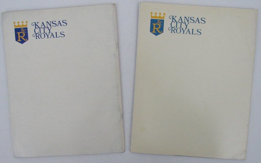 Lot of 2 Kansas City Royals Official Baseball Yearbooks (1970-71) 141935