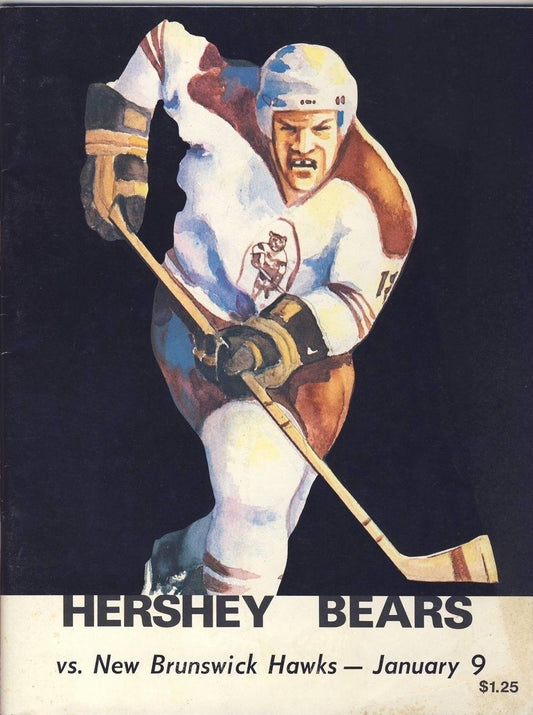 Hershey Bears 1/9 1982 Program vs. New Brunswick AHL 128347