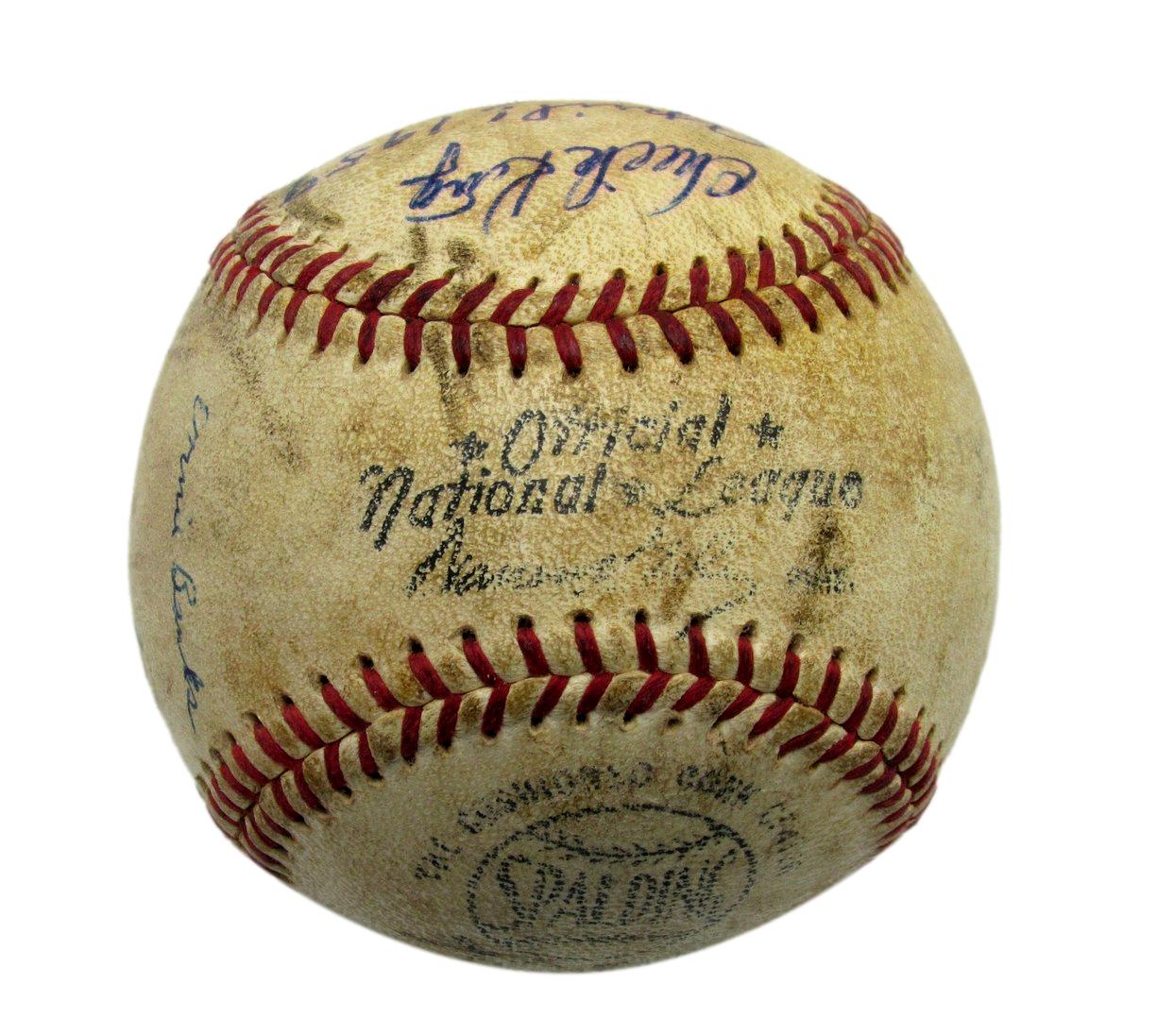 Ty Cobb HOF/ Chick King Dual-Autographed ONL Baseball Tigers JSA 186355