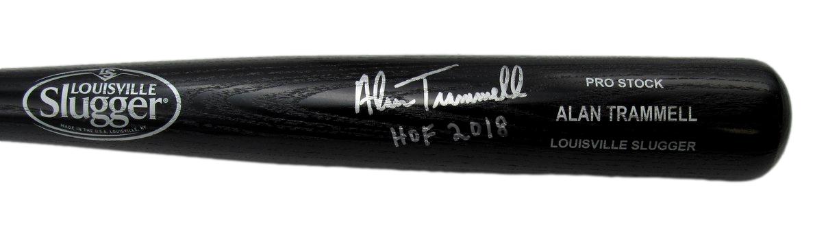 Alan Trammell HOF Autographed/Inscribed Louisville Slugger Bat Tigers JSA 183640