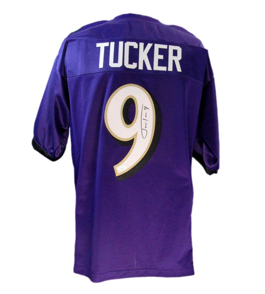 Justin Tucker Signed/Autographed Purple Custom Football Jersey Ravens JSA 190357