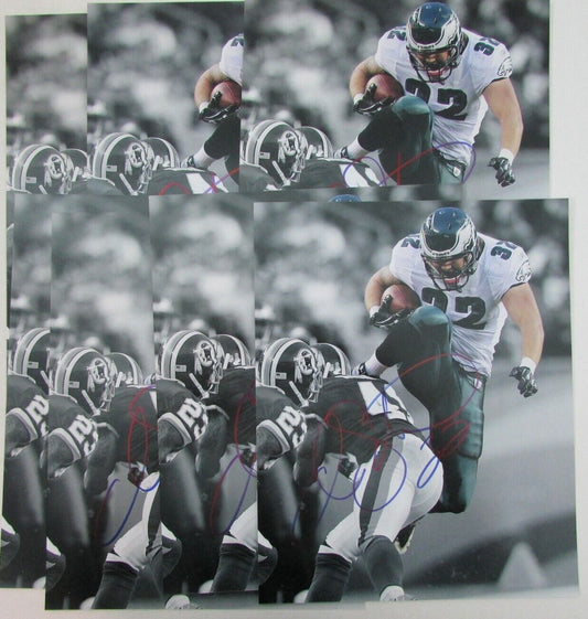 Lot of 8 Owen Schmitt WVU/ Philadelphia Eagles Signed 8x10 Photo 157589