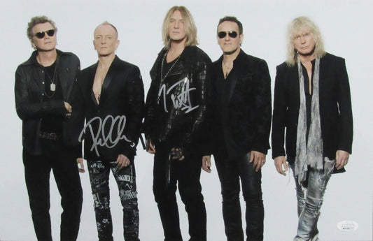 Joe Elliott/Phil Collen Dual-Signed/Auto 11x17 Photo Def Leppard JSA 190167