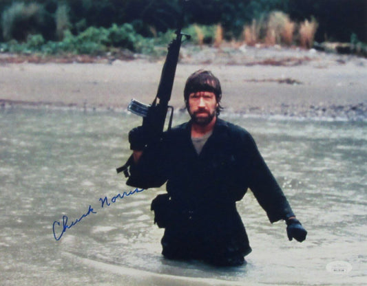 Chuck Norris Autographed 11x14 Photo JSA