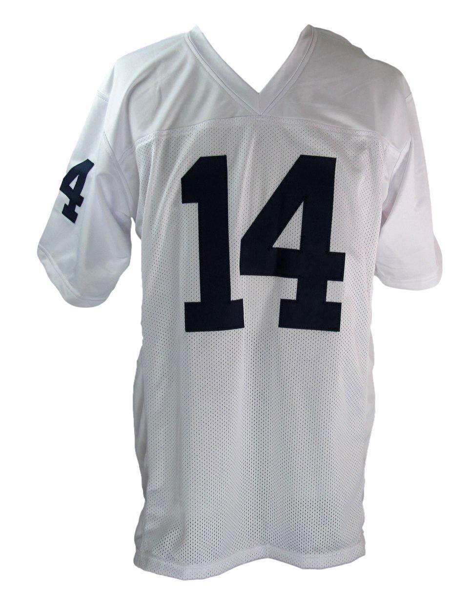 Chuck Fusina Autographed/Inscribed White Custom Football Jersey Penn State JSA