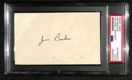 Jim Backus Signed 3x5 Index Card "Guilligan's Island - Howell" PSA/DNA 184299