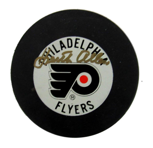 Keith Allen Signed/Autographed Stanley Cup Flyers Hockey Puck PSA/DNA 155724