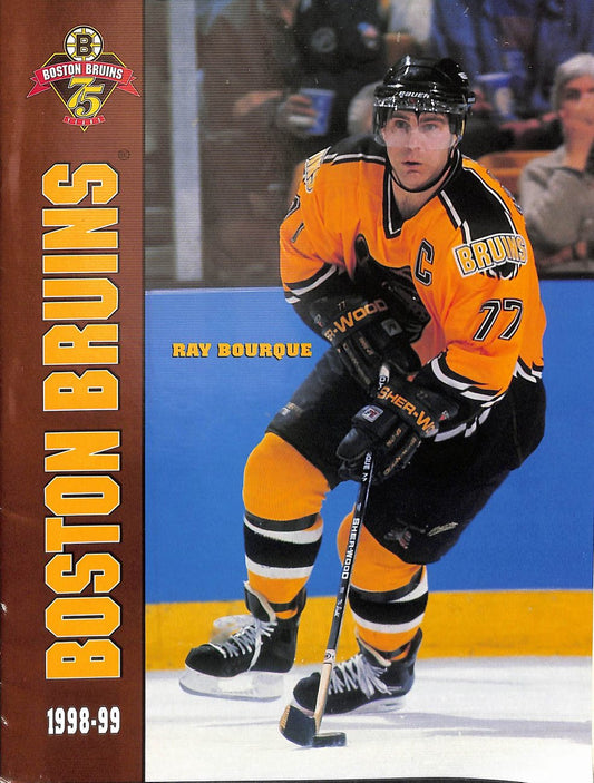 1998 Boston Bruins vs. St. Louis Blues Hockey Game Program Ray Bourque 179631