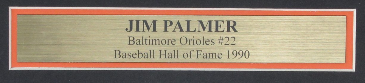 Jim Palmer HOF Signed/Autographed 8x10 Photo Baltimore Orioles Framed JSA 190846