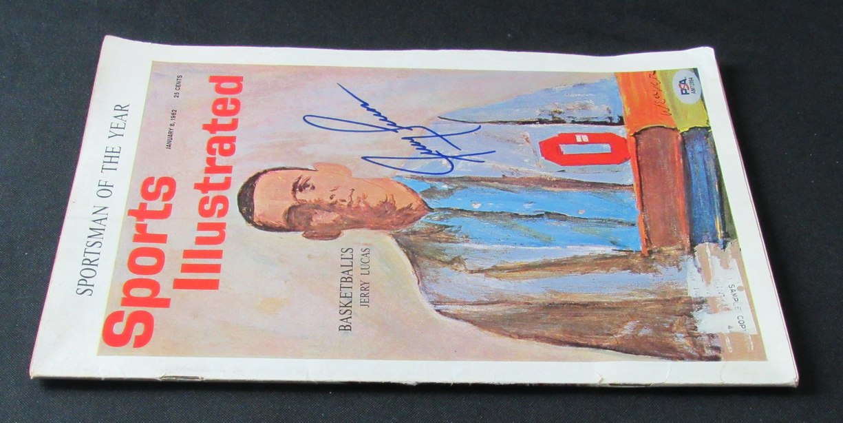 Jerry Lucas HOF Signed 1962 Sports Illustrated Magazine Royals PSA/DNA 184614