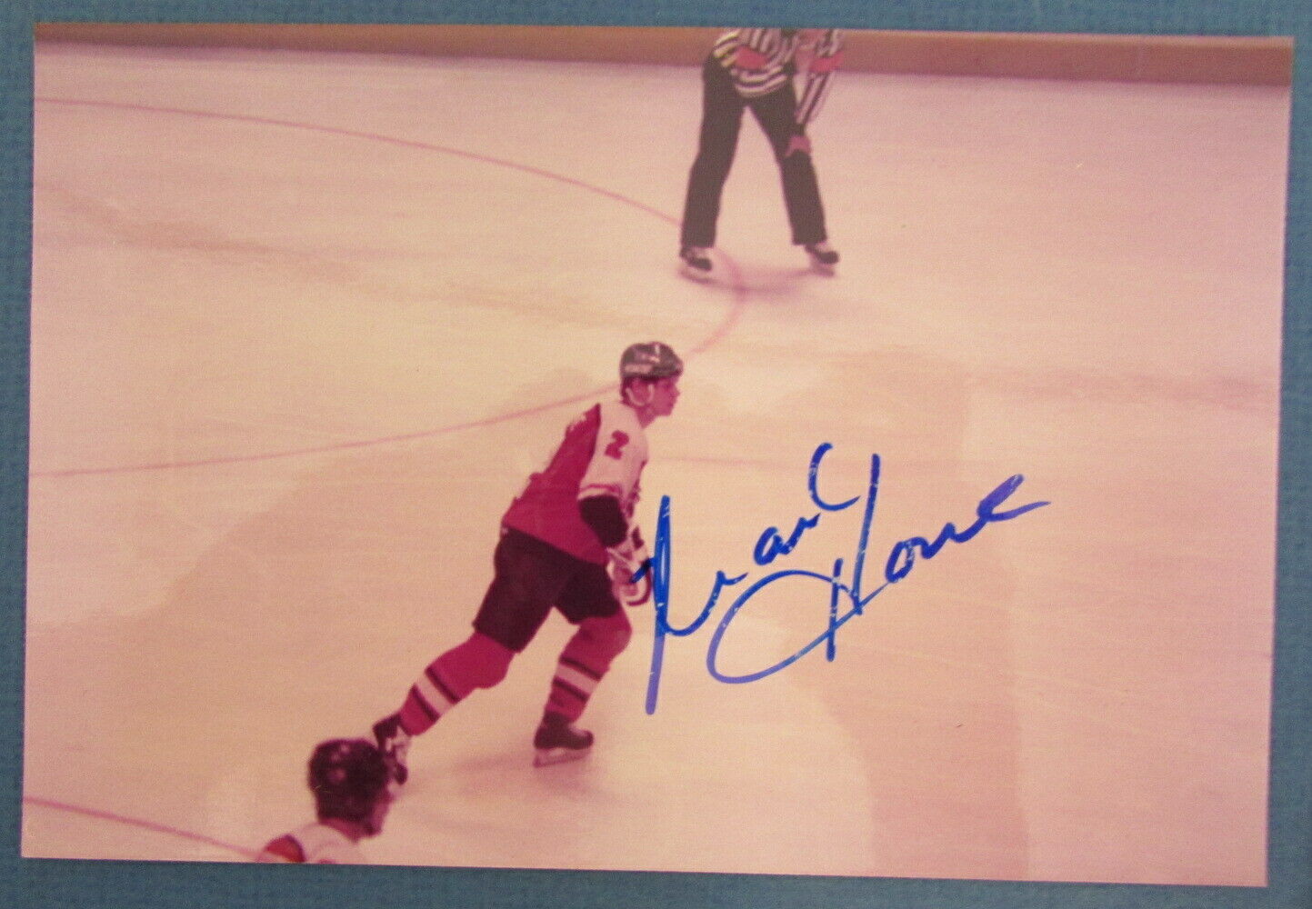 Mark Howe Philadelphia Flyers Signed 4x6 Color Photo 125367