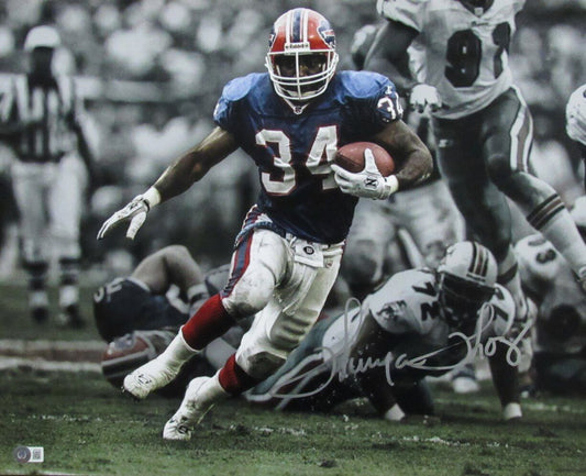 Thurman Thomas HOF Autographed 16x20 Photo Buffalo Bills Beckett 179413