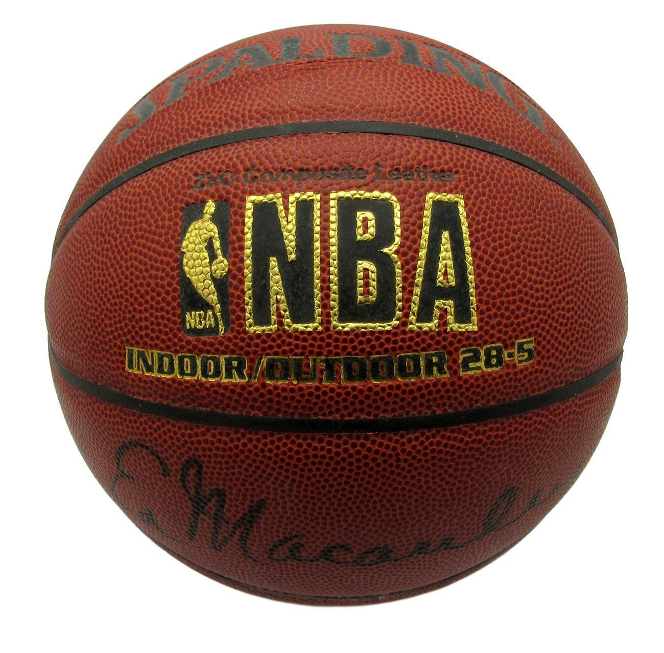 Ed Macauley HOF Signed Boston Celtics Spalding Basketball Beckett 151730