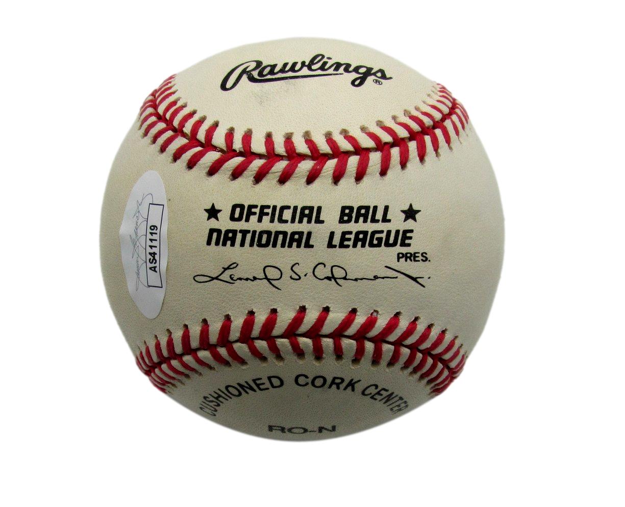 Dusty Rhodes Full Name Autographed ONL Baseball New York Giants JSA