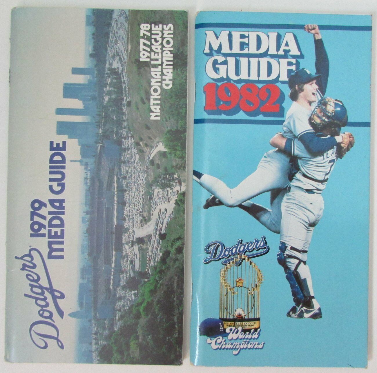 Lot of 2 Los Angeles Dodgers Media/Press Guides 1979 and 1982 155219