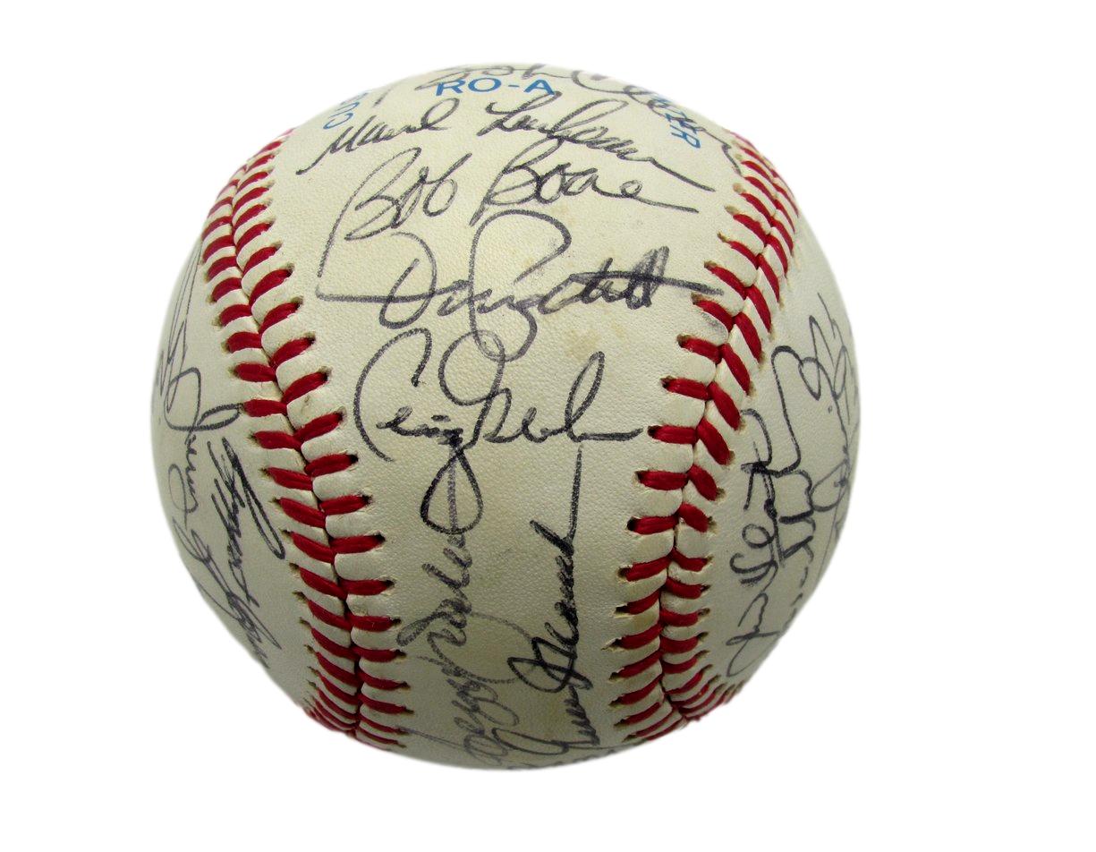 1985 California Angels Team Autographed by 29 OAL Baseball Jackson (HOF) 182801