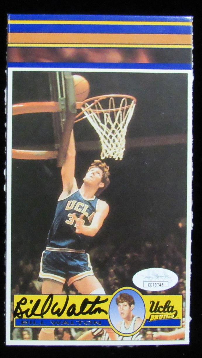 Bill Walton HOF Signed/Autographed 4x7 Cut Card Photo UCLA JSA 183665