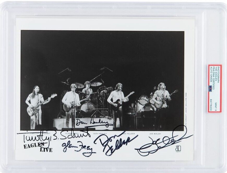 The Eagles Multi-autographed Signed by 5 8x10 Photo Asylum Promo PSA/DNA 177198