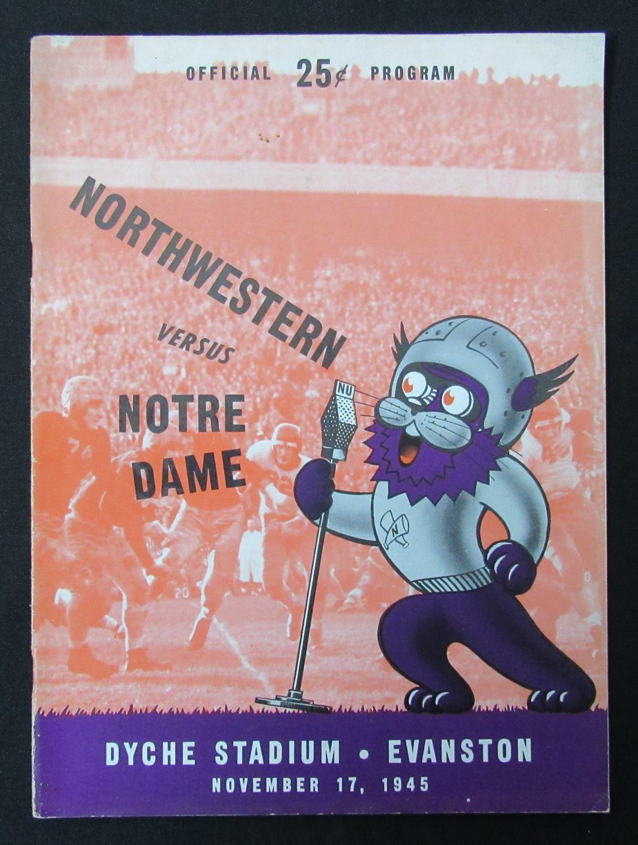 11/17/ 1945 Northwestern vs. Notre Dame Program 185891