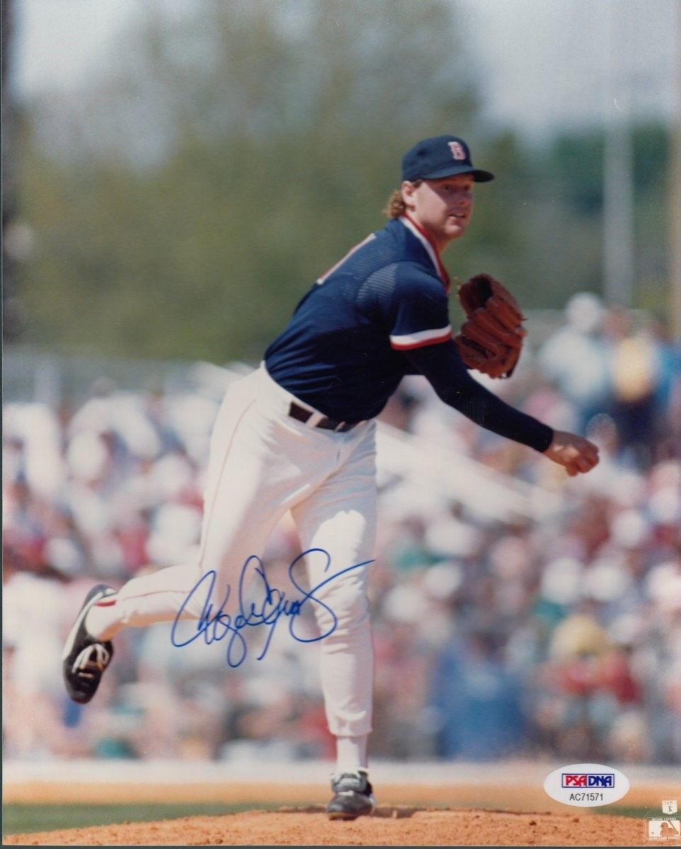 Roger Clemens Red Sox Vintage Autographed/Signed 8x10 Photo PSA/DNA AC71571