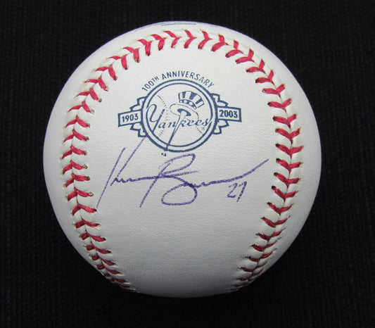 Kevin Brown Signed/Auto Yankees 100th OML Baseball JSA 186711