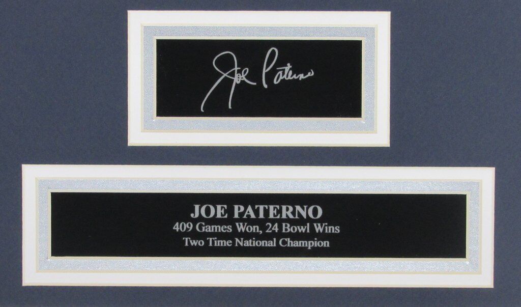 Joe Paterno PSU Framed Tribute w/Laser Engraved Autograph 135020